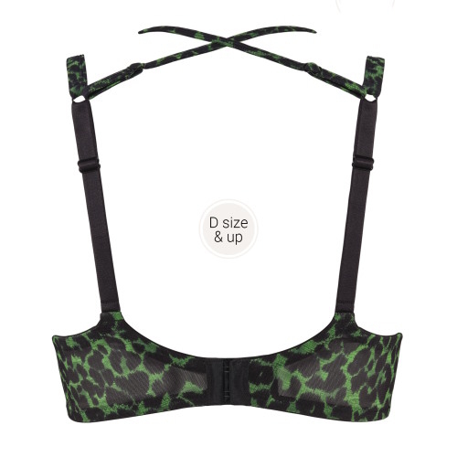 Marlies Dekkers Rapsody green/print padded bra Marlies Dekkers Rapsody green/print padded bra
