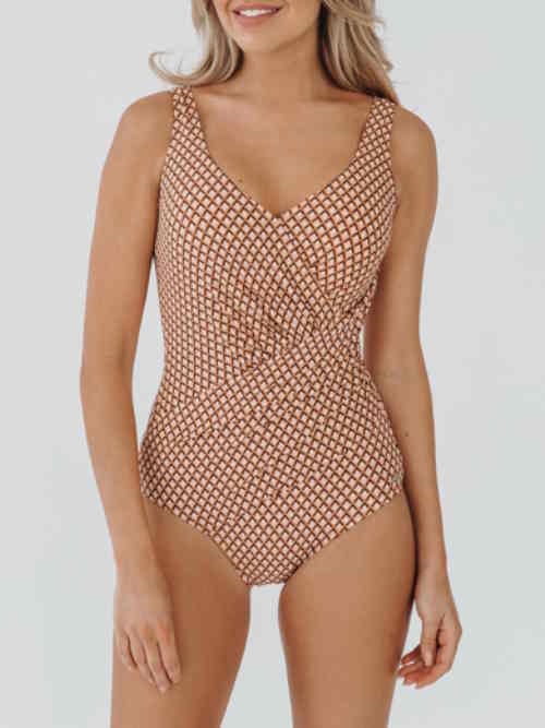 Bomain Marrakesh brown/pink bathingsuit