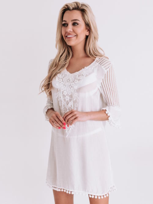 Bomain Santorini off white beach dress Bomain Santorini off white beach dress