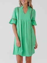 Bomain Capri green beach dress