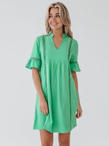 Bomain Capri green beach dress