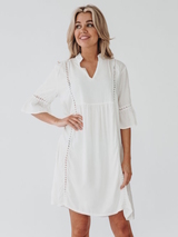 Bomain Capri off white beach dress
