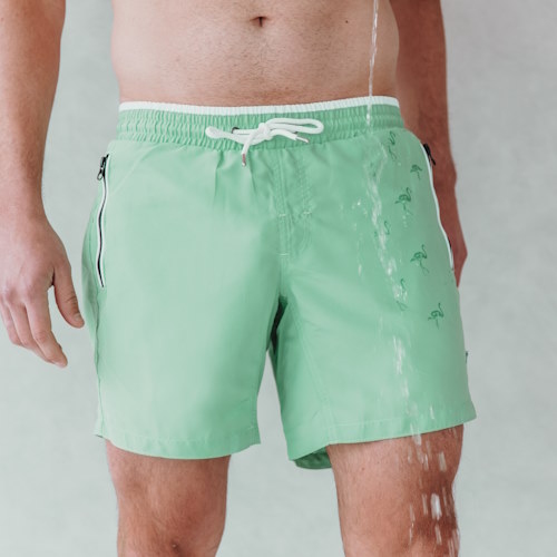 Bomain Magic Flamingo green/print swimshort Bomain Magic Flamingo green/print swimshort