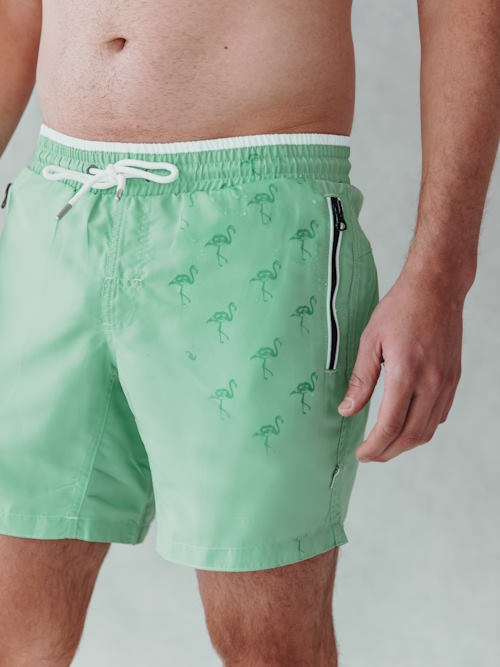 Bomain Magic Flamingo green/print swimshort Bomain Magic Flamingo green/print swimshort