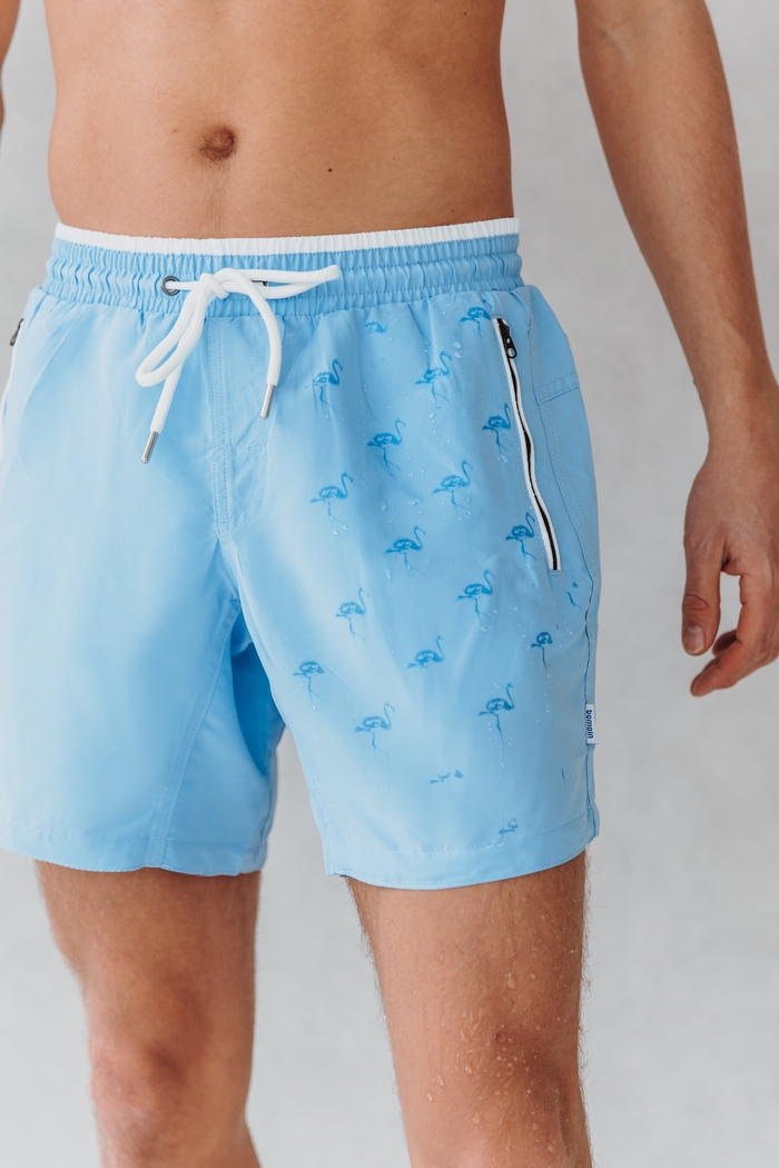 Bomain Magic Flamingo blue/print swimshort Bomain Magic Flamingo blue/print swimshort
