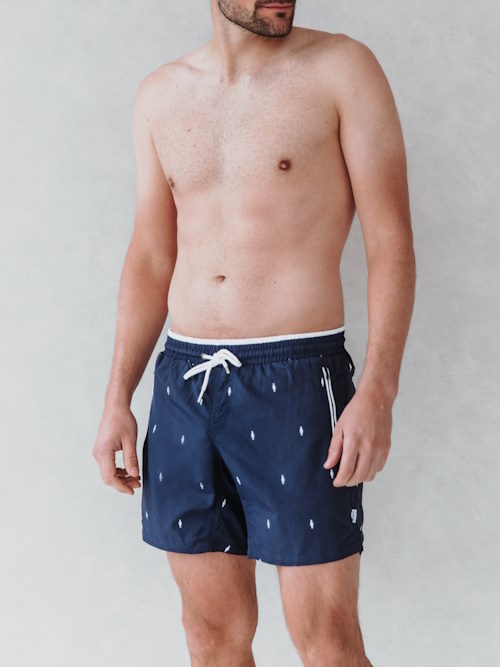Bomain Basic navy/white swimshort Bomain Basic navy/white swimshort