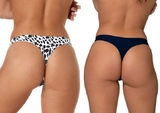 After Eden Unlimited navy/print thong