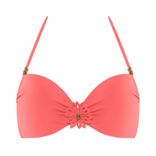 Marlies Dekkers Swimwear La Flor peach push up bikini bra Marlies Dekkers Swimwear La Flor peach push up bikini bra