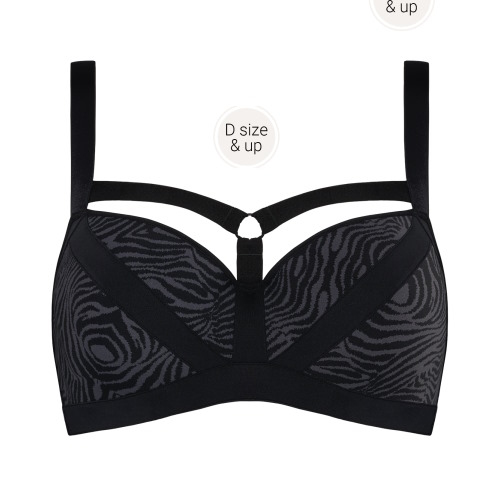 Marlies Dekkers Wing Power black/grey padded bra Marlies Dekkers Wing Power black/grey padded bra