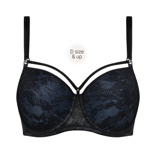 Marlies Dekkers Space Odyssey black/blue padded bra Marlies Dekkers Space Odyssey black/blue padded bra