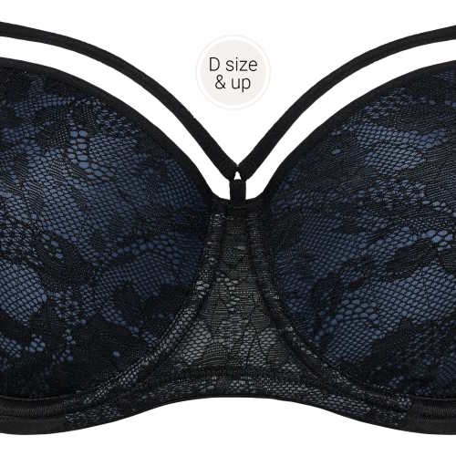 Marlies Dekkers Space Odyssey black/blue padded bra Marlies Dekkers Space Odyssey black/blue padded bra