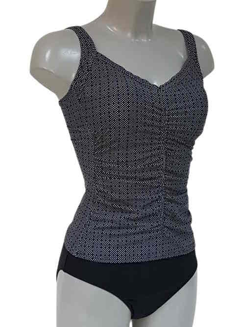 Bomain Dot black/white tankini set Bomain Dot black/white tankini set