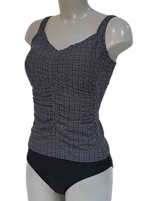 Bomain Dot black/white tankini set Bomain Dot black/white tankini set