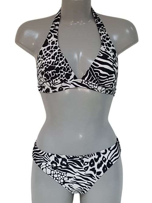 Nickey Nobel Animal black/print padded bikini bra