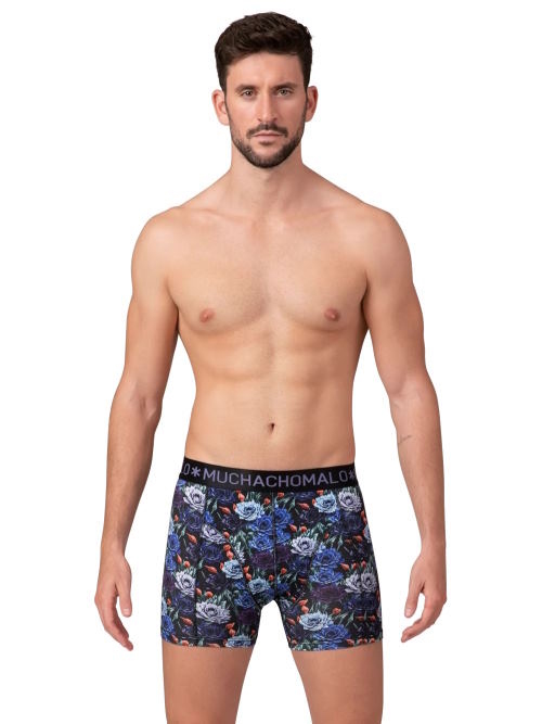 Muchachomalo JustFlowers black/print modal boxershort Muchachomalo JustFlowers black/print modal boxershort