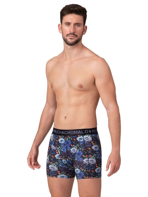 Muchachomalo JustFlowers black/print modal boxershort Muchachomalo JustFlowers black/print modal boxershort