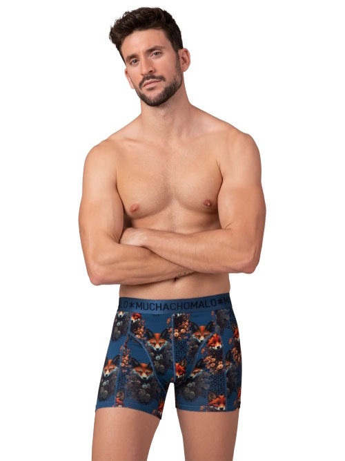 Muchachomalo Foxtrot blue/print modal boxershort Muchachomalo Foxtrot blue/print modal boxershort