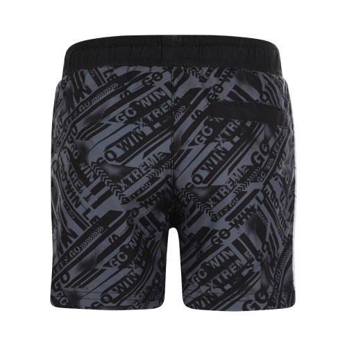 DJ DutchJeans Tekst black/grey swimshort  DJ DutchJeans Tekst black/grey swimshort