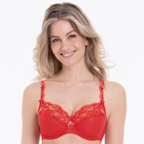 Rosa Faia Colette red non-padded bra Rosa Faia Colette red non-padded bra