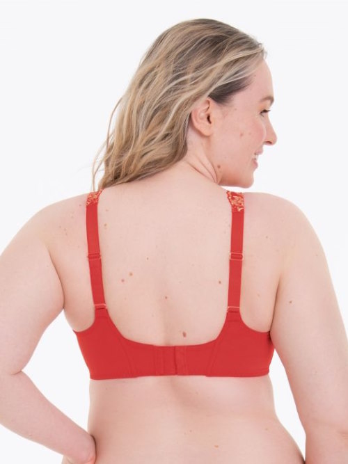 Rosa Faia Colette red non-padded bra Rosa Faia Colette red non-padded bra