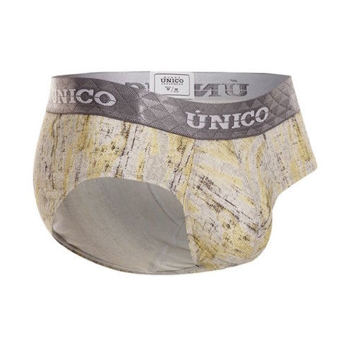 Mundo Unico Enzima grey/print men brief Mundo Unico Enzima grey/print men brief
