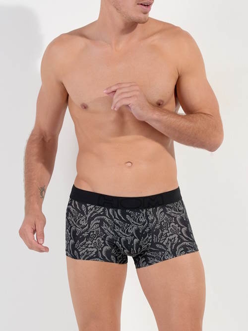 HOM Himeros black/print sport trunk HOM Himeros black/print sport trunk