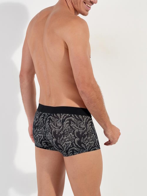HOM Himeros black/print sport trunk HOM Himeros black/print sport trunk