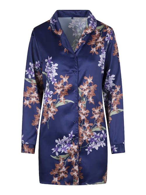 LingaDore Night Ginger Bread blue/print nightdress LingaDore Night Ginger Bread blue/print nightdress
