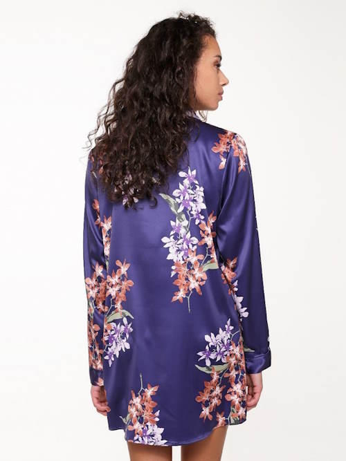 LingaDore Night Ginger Bread blue/print nightdress LingaDore Night Ginger Bread blue/print nightdress