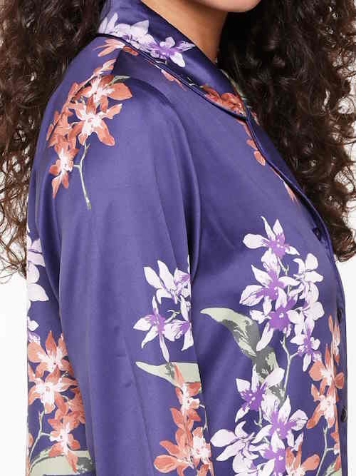 LingaDore Night Ginger Bread blue/print nightdress LingaDore Night Ginger Bread blue/print nightdress