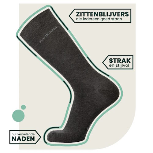 Bamboosa Jason anthracite socks Bamboosa Jason anthracite socks