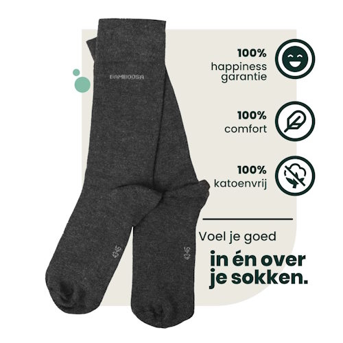 Bamboosa Jason anthracite socks Bamboosa Jason anthracite socks