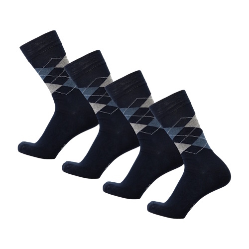 Bamboosa Steve navy/print socks Bamboosa Steve navy/print socks