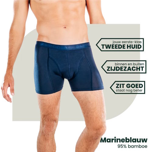 Bamboosa Lewis navy blue bamboo boxer short Bamboosa Lewis navy blue bamboo boxer short