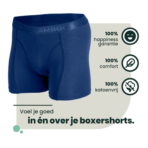 Bamboosa Lewis navy blue bamboo boxer short Bamboosa Lewis navy blue bamboo boxer short
