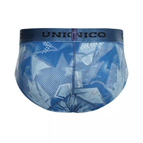 Mundo Unico Escantillon blue/print men brief Mundo Unico Escantillon blue/print men brief