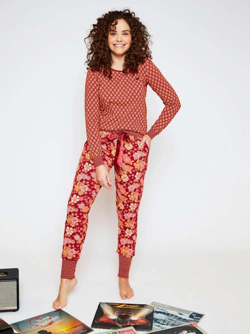 Charlie Choe Flower Power red/print sleep shirt Charlie Choe Flower Power red/print sleep shirt