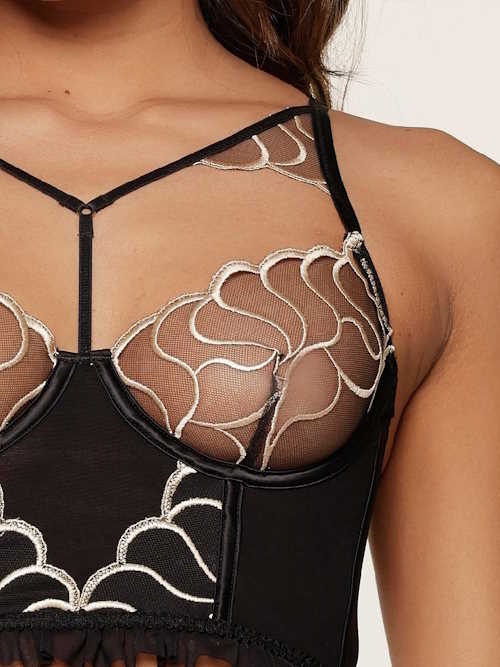 LingaDore Black And Gold black/gold non-padded bra LingaDore Black And Gold black/gold non-padded bra