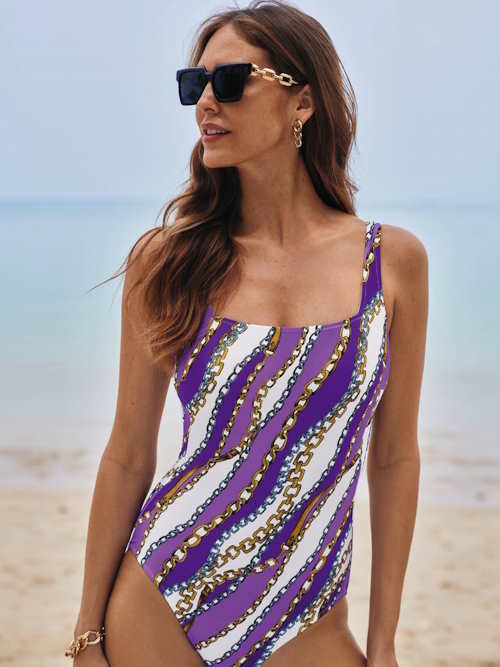 Anita Swimwear Arina purple/print bathingsuit Anita Swimwear Arina purple/print bathingsuit