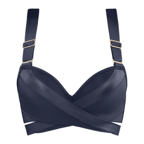 Marlies Dekkers Swimwear Cache Coeur grey push up bikini bra Marlies Dekkers Swimwear Cache Coeur grey push up bikini bra