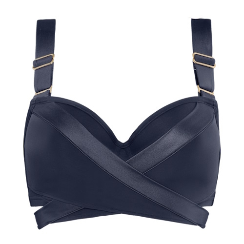 Marlies Dekkers Swimwear Cache Coeur grey padded bikini bra Marlies Dekkers Swimwear Cache Coeur grey padded bikini bra