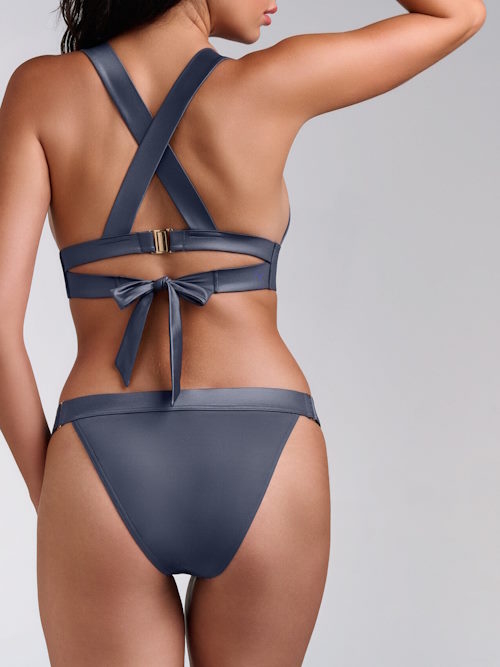 Marlies Dekkers Swimwear Cache Coeur grey padded bikini bra Marlies Dekkers Swimwear Cache Coeur grey padded bikini bra