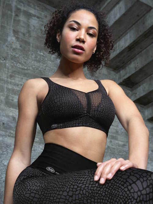 Anita Active Air Control Delta Trail black/print sport bra Anita Active Air Control Delta Trail black/print sport bra