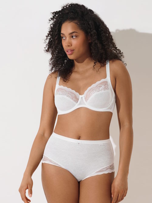 Lisca Evelyn white high waist brief Lisca Evelyn white high waist brief