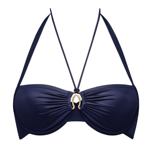 Marlies Dekkers Swimwear Jet Set navy blue padded bikini bra Marlies Dekkers Swimwear Jet Set navy blue padded bikini bra
