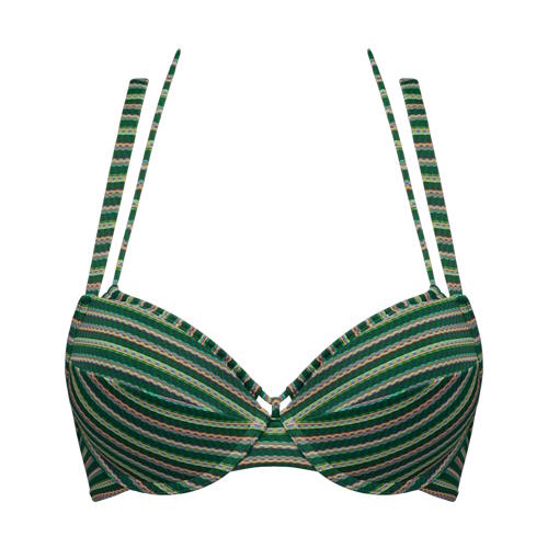 Marlies Dekkers Swimwear Holi Vintage green/print push up bikini bra Marlies Dekkers Swimwear Holi Vintage green/print push up bikini bra