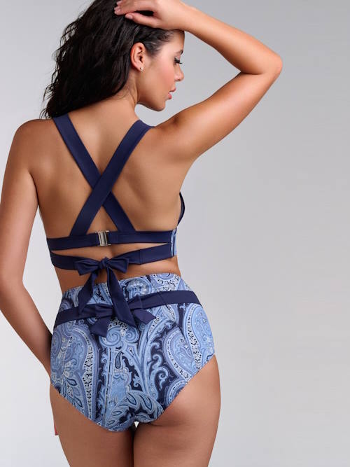 Marlies Dekkers Swimwear Cache Coeur blue/print padded bikini bra Marlies Dekkers Swimwear Cache Coeur blue/print padded bikini bra