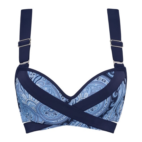 Marlies Dekkers Swimwear Cache Coeur blue/print push up bikini bra Marlies Dekkers Swimwear Cache Coeur blue/print push up bikini bra