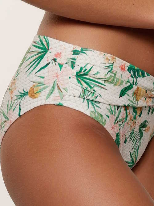 LingaDore Beach Tropical Botanic white/print bikini brief LingaDore Beach Tropical Botanic white/print bikini brief