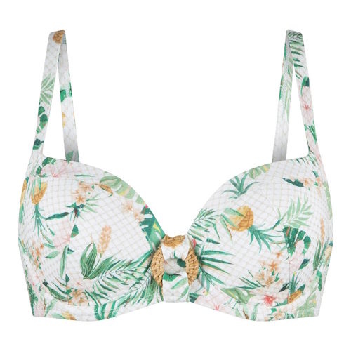 LingaDore Beach Tropical Botanic white/print padded bikini bra LingaDore Beach Tropical Botanic white/print padded bikini bra